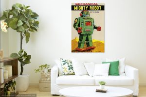 MECHANICAL MIGHTY ROBOT FINE ART CANVAS PRINT (20″X30″) - Image 6