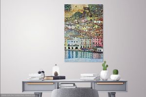 MALCENA AT THE GARDASEE FINE ART CANVAS PRINT (20″X30″) - Image 2