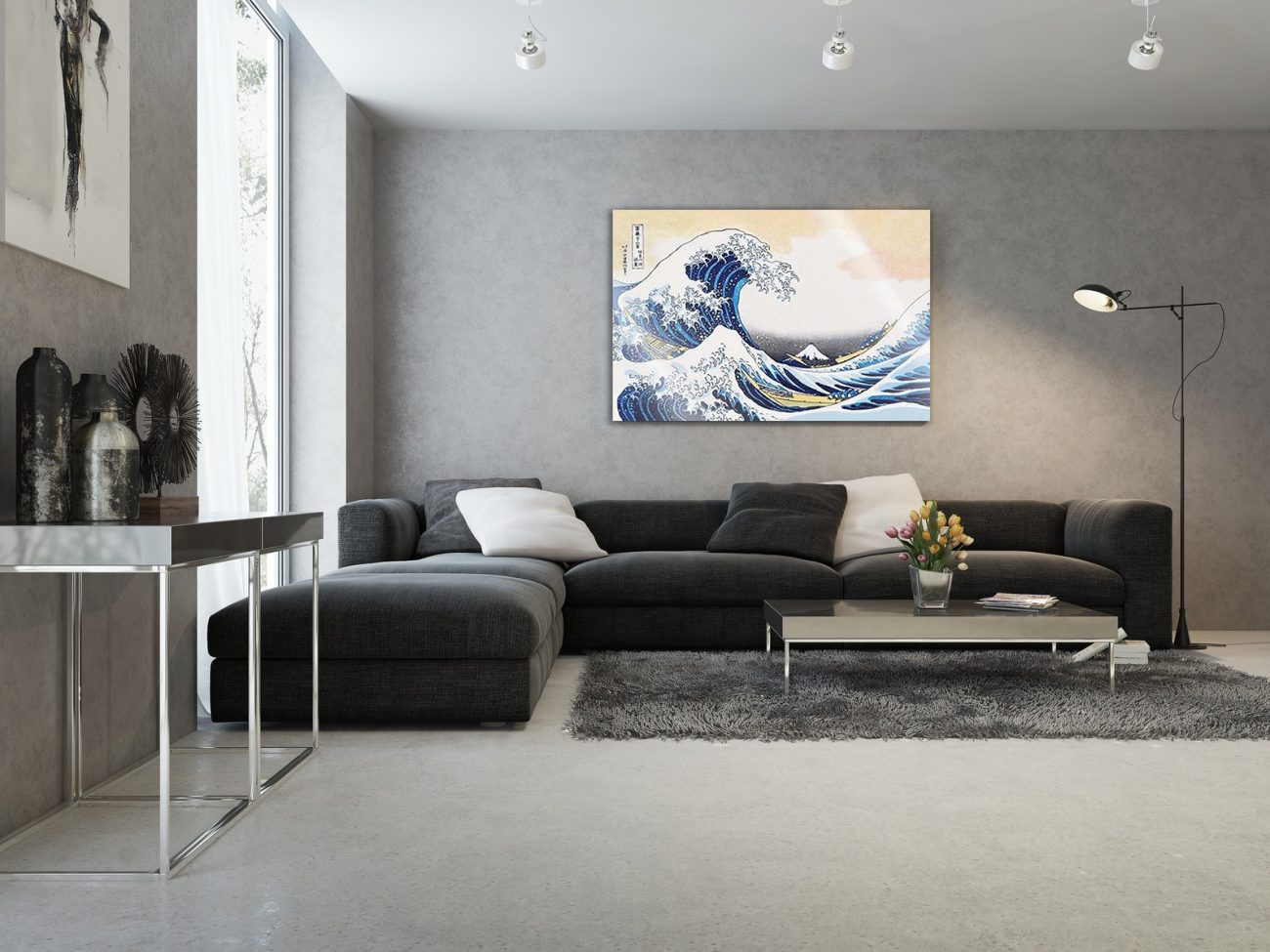 The Great Wave of Kanagawa Fine Art Canvas Wrap (20"x30")