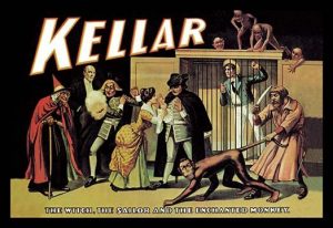 Kellar: The Witch, the Sailor and the Enchanted Monkey(20" x 30") Canvas Wall Art