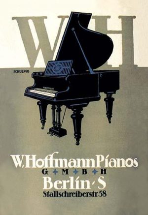 W. Hoffman Pianos - Berlin(20" x 30") Canvas Wall Art