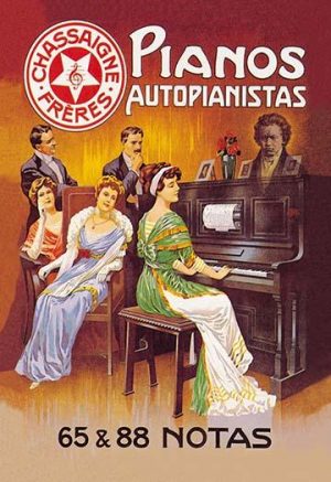 Pianos Autopianistas(20" x 30") Canvas Wall Art