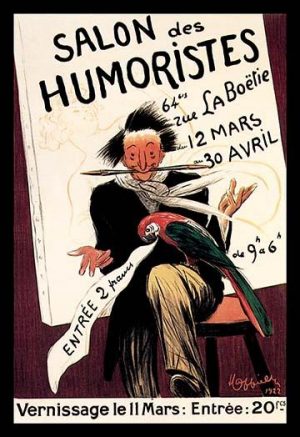 Salon des Humoristes(20" x 30") Canvas Wall Art