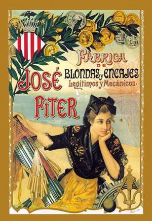 Jose Fiter: fabricas blondas y encajes legitimos y mecanicos(20" x 30") Canvas Wall Art