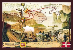 Ferrocaril de Monistrol a Montserrat(20" x 30") Canvas Wall Art