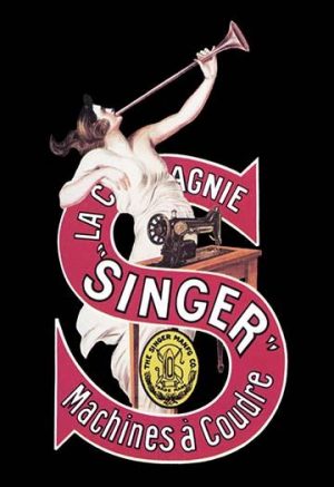 La Compagnie Singer Machines a Coudre(20" x 30") Canvas Wall Art