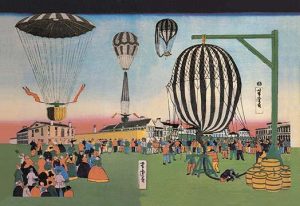 Launching of Hot Air Balloons(20" x 30") Canvas Wall Art