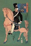 Russian Officer on White Horse