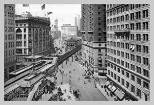 Looking Down Broadway Towards Herald Square, 1911(20" x 30") Canvas Wall Art