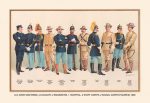 " Uniforms (4 Cavalry, 2 Engineers, 1 Hospital, 2 Staff, 2 Signal Corps), 1899"