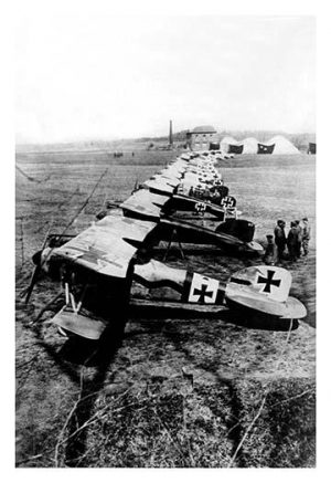 German Aeroplane Squadron(20" x 30") Canvas Wall Art