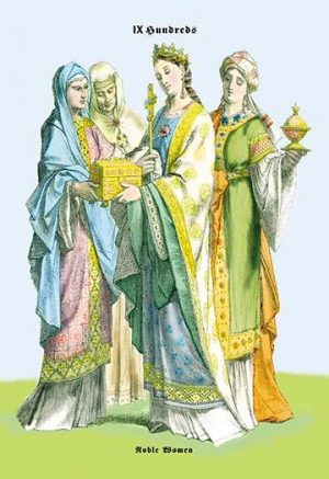 Noblewomen, 15th Century(20" x 30") Canvas Wall Art