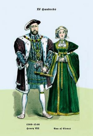 Henry VIII and Ann of Cleeves(20" x 30") Canvas Wall Art