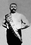 Bodybuilder Wearing Bandolier of Victory