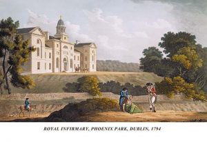 Royal Infirmary, Phoenix Park, Dublin, 1794(20" x 30") Canvas Wall Art