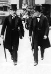 " Lloyd George with Churchill, London"