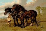 horse art on canvas
