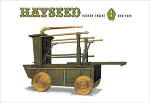 Hayseed: Hudson Engine 1 New York(20" x 30") Canvas Wall Art