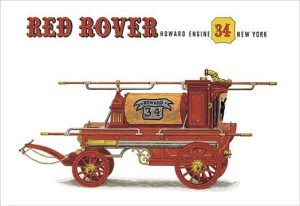 Red Rover: Howard Engine 34 New York(20" x 30") Canvas Wall Art