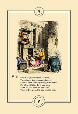 Little Lily's Alphabet: Very Naughty Children(20" x 30") Canvas Wall Art