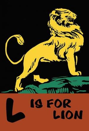 L is for Lion(20" x 30") Canvas Wall Art