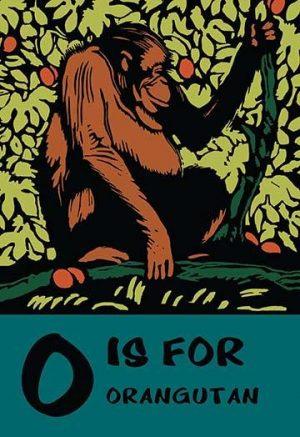 O is for Orangutang(20" x 30") Canvas Wall Art