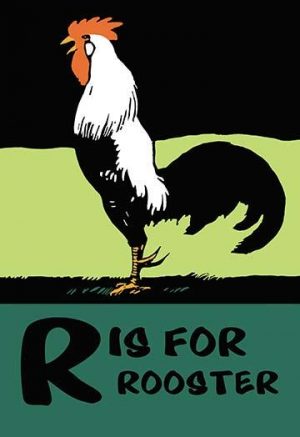 R is for Rooster(20" x 30") Canvas Wall Art