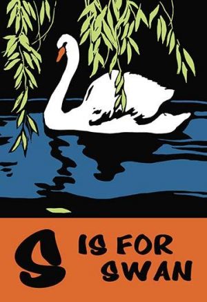 S is for Swan(20" x 30") Canvas Wall Art