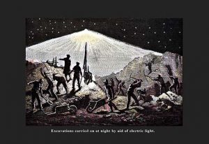 Night Excavations(20" x 30") Canvas Wall Art