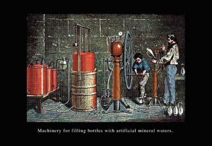 Machinery for Filling Bottles with Artificial Mineral Waters(20" x 30") Canvas Wall Art