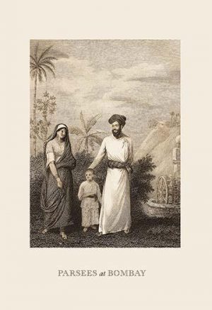 Parsees at Bombay(20" x 30") Canvas Wall Art