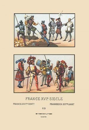 French Military Costumes, 1520-1555(20" x 30") Canvas Wall Art