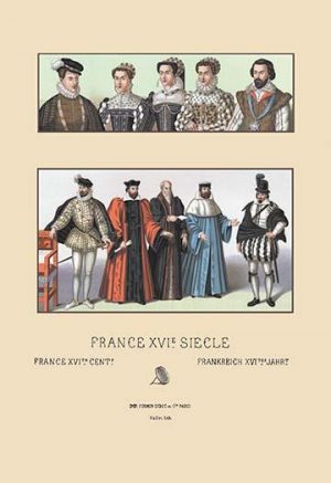 Costumes of the French Magistrate, Sixteenth Century(20" x 30") Canvas Wall Art