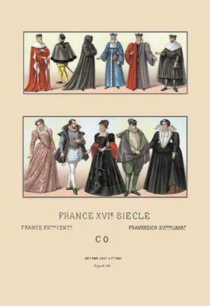 Officials and Aristocrats of Sixteenth Century France(20" x 30") Canvas Wall Art