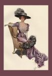 Woman with Ostrich Fan