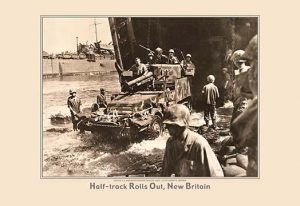 Half-track Rolls Out, New Britain(20" x 30") Canvas Wall Art