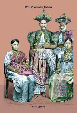 Royal Family of Ceylon, 19th Century(20" x 30") Canvas Wall Art