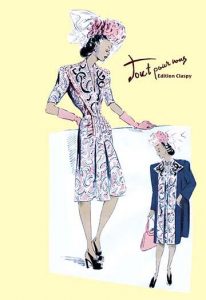 " Paisley Dress with Hat, Gloves and Jacket"