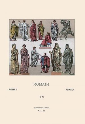 Roman Civil Costumes(20" x 30") Canvas Wall Art