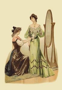 Adjusting the Gown