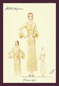 Winter Dress and Overcoat in Yellow