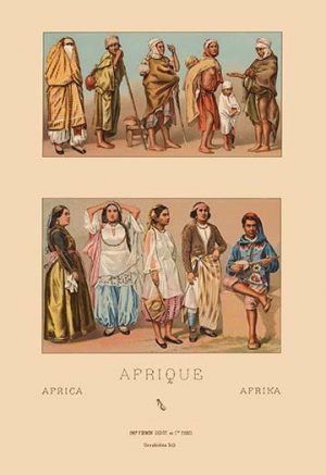 Costumes of Tunisia and Algeria(20" x 30") Canvas Wall Art