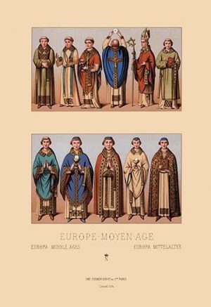 Medieval Clergymen #1(20" x 30") Canvas Wall Art