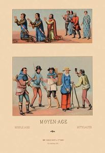 A Variety of French Medieval Costumes