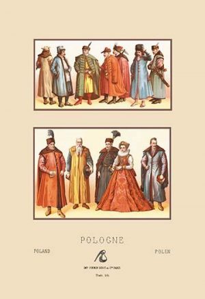 Sixteenth Century Fashions of the Polish Nobility #1(20" x 30") Canvas Wall Art