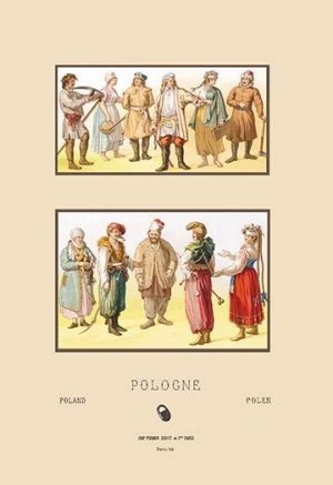 Fashions of Nineteenth Century Poland(20" x 30") Canvas Wall Art