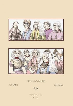 Feminine Styles of Nineteenth Century Holland(20" x 30") Canvas Wall Art