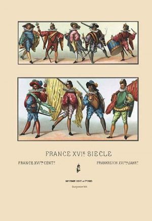 Masculine French Fashions of the Sixteenth Century(20" x 30") Canvas Wall Art