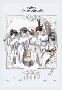 Album Blouses Nouvelles: Five Ladies in White