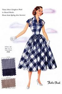 Tissue Sheer Gingham Plaid in Muted Shades